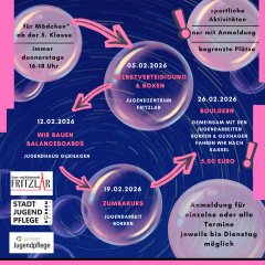 Mädchentreff - Termine Februar 2026