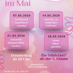 Mädchentreff Mai 2026