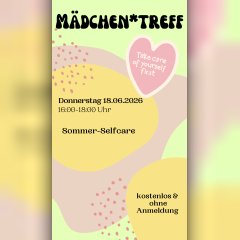 Mädchentreff am 18.06.2026 Mädchentreff am 18.06.2026