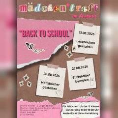 Mädchen*treff im August 2026