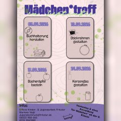Mädchen*treff im September 2026 Mädchen*treff im September 2026