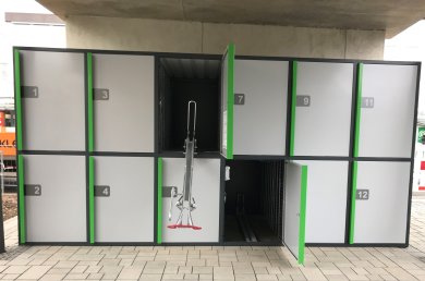 Fahrrad Boxen in Fritzlar in der Allee