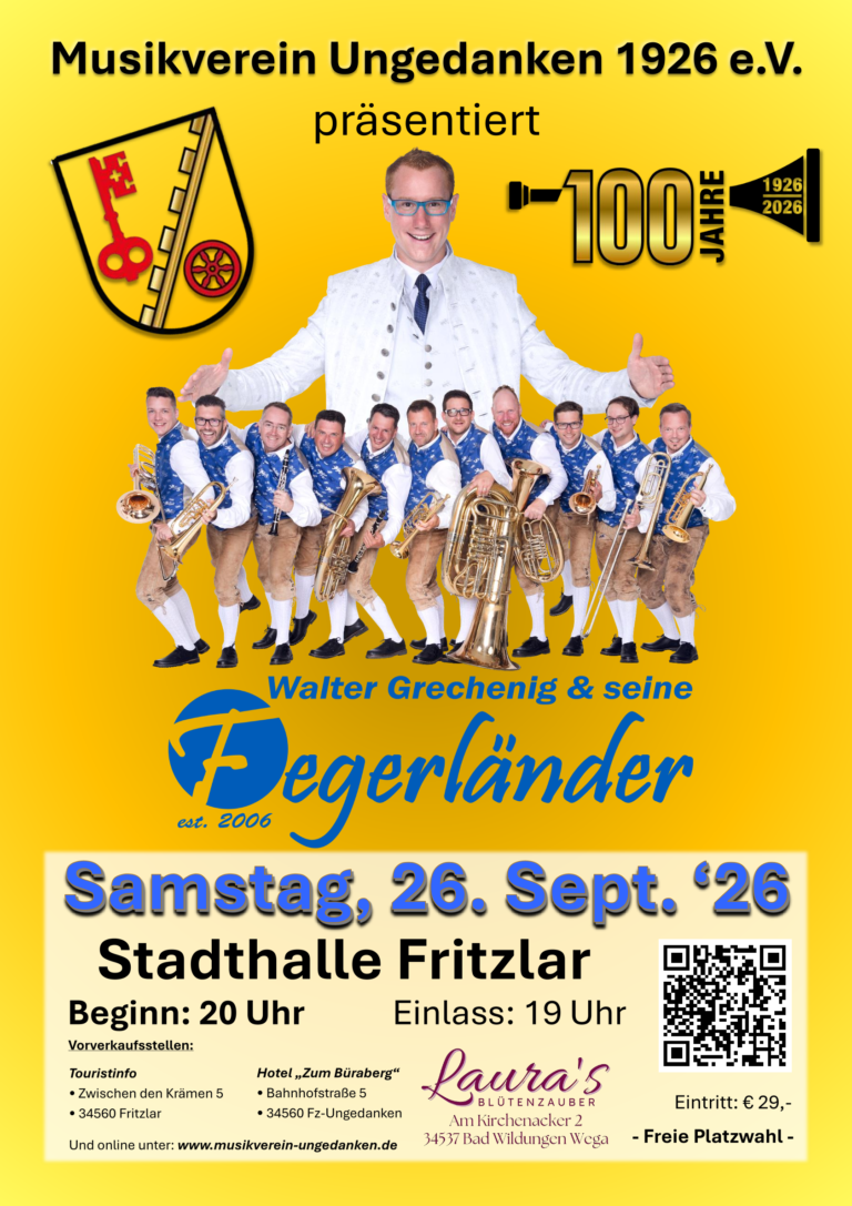 Plakat Konzert Egerländer Plakat Konzert Egerländer