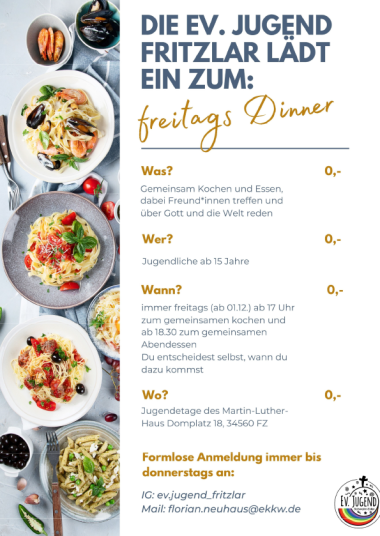 Plakat Freitagsdinner