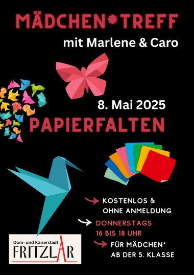 Mädchentreff am 08.05.25 Mädchentreff am 08.05.25