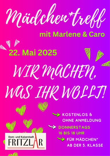 Mädchentreff am 22.05.25 Mädchentreff am 22.05.25