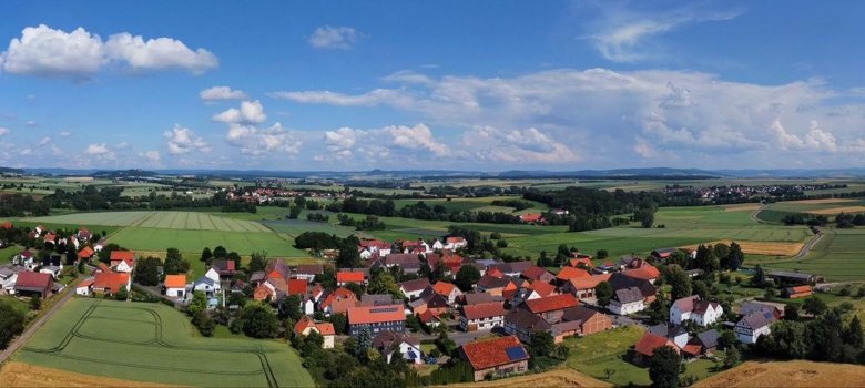 Luftaufnahme von Wehren