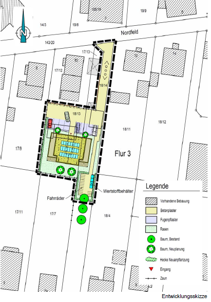 Bebauungsplan für das Grundstück „Nordfeld 10 a“