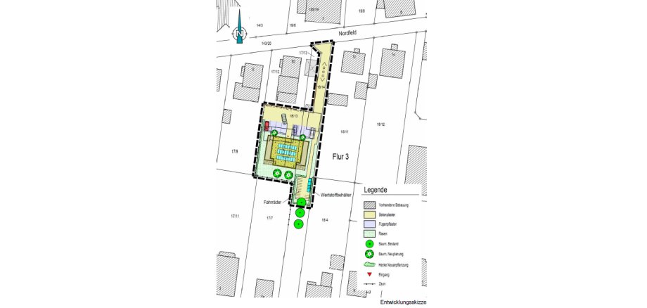 Bebauungsplan für das Grundstück „Nordfeld 10 a“