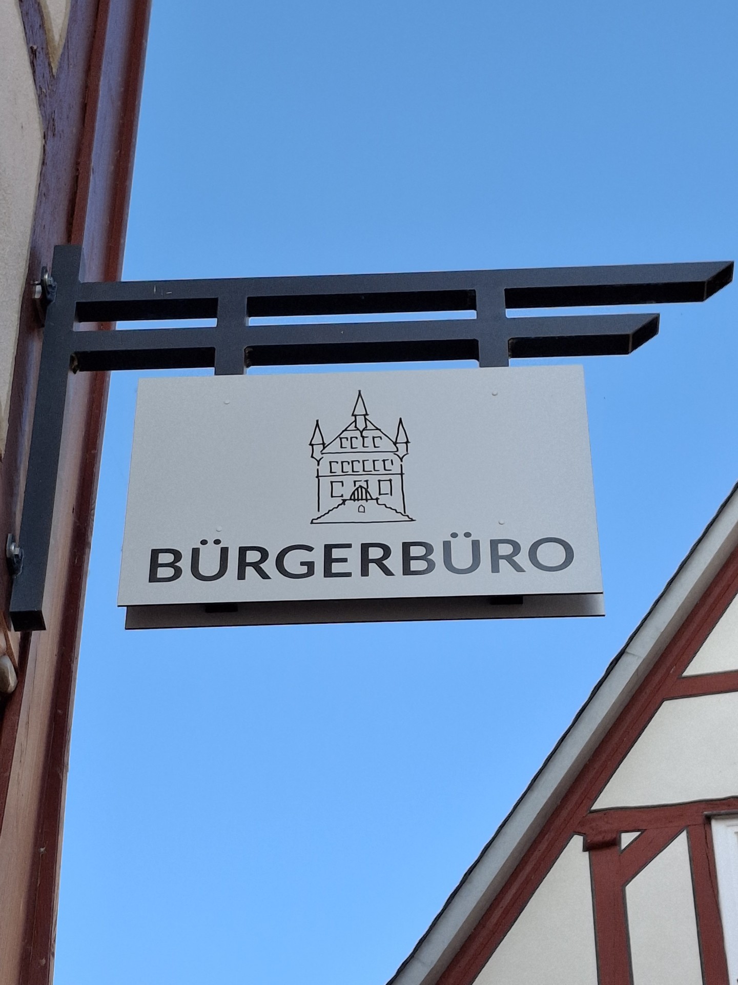 Schild Bürgerbüro Fritzlar Schild Bürgerbüro Fritzlar