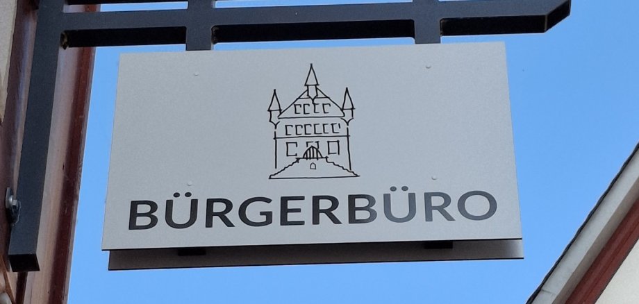 Schild Bürgerbüro Fritzlar